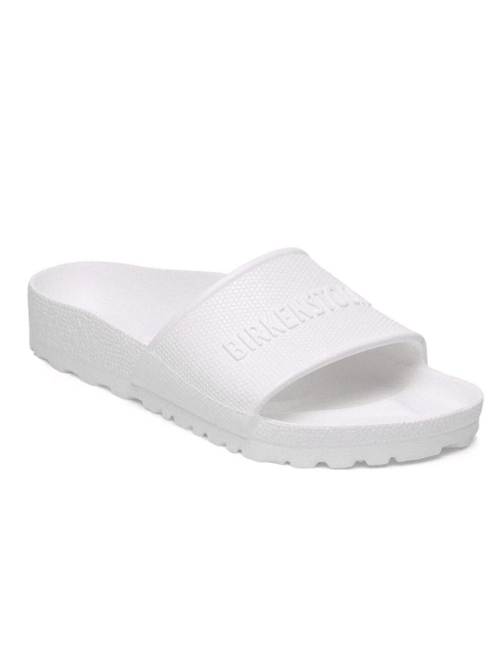 NWT Birkenstock Men's 12 Barbados EVA slide sandals EU 45 White
